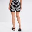 Short effet crochet noir femme