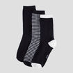 Lot 3 paires chaussettes multicolore femme