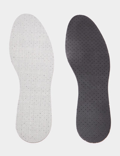 Semelles charbon actif Tawata blanc mixte