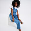 Salopette pantalon jean fluide denim double stone femme