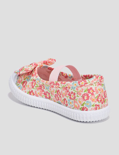 Babies en toile avec noeuds multicolore fille