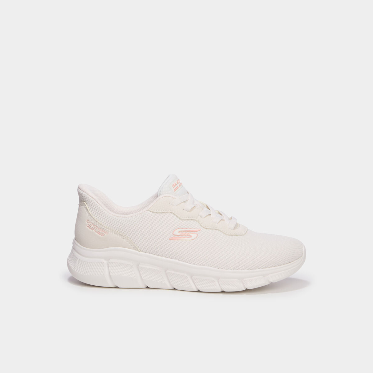 Baskets running lacets &eacute;lastiqu&eacute;s blanc femme
