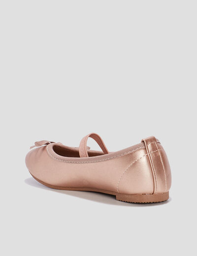 Ballerines irisé à bride sable fille