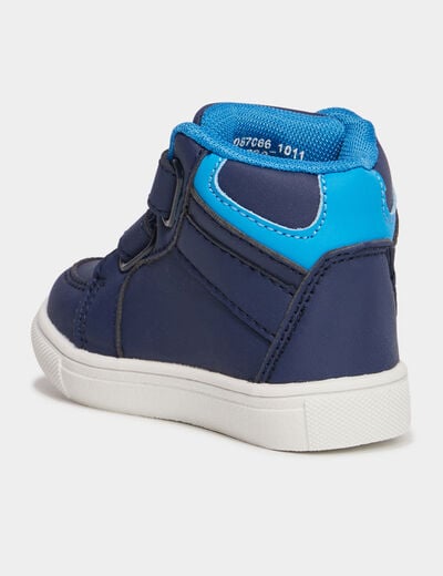 Baskets montantes à scratchs Paw Patrol bleu marine bébé garçon