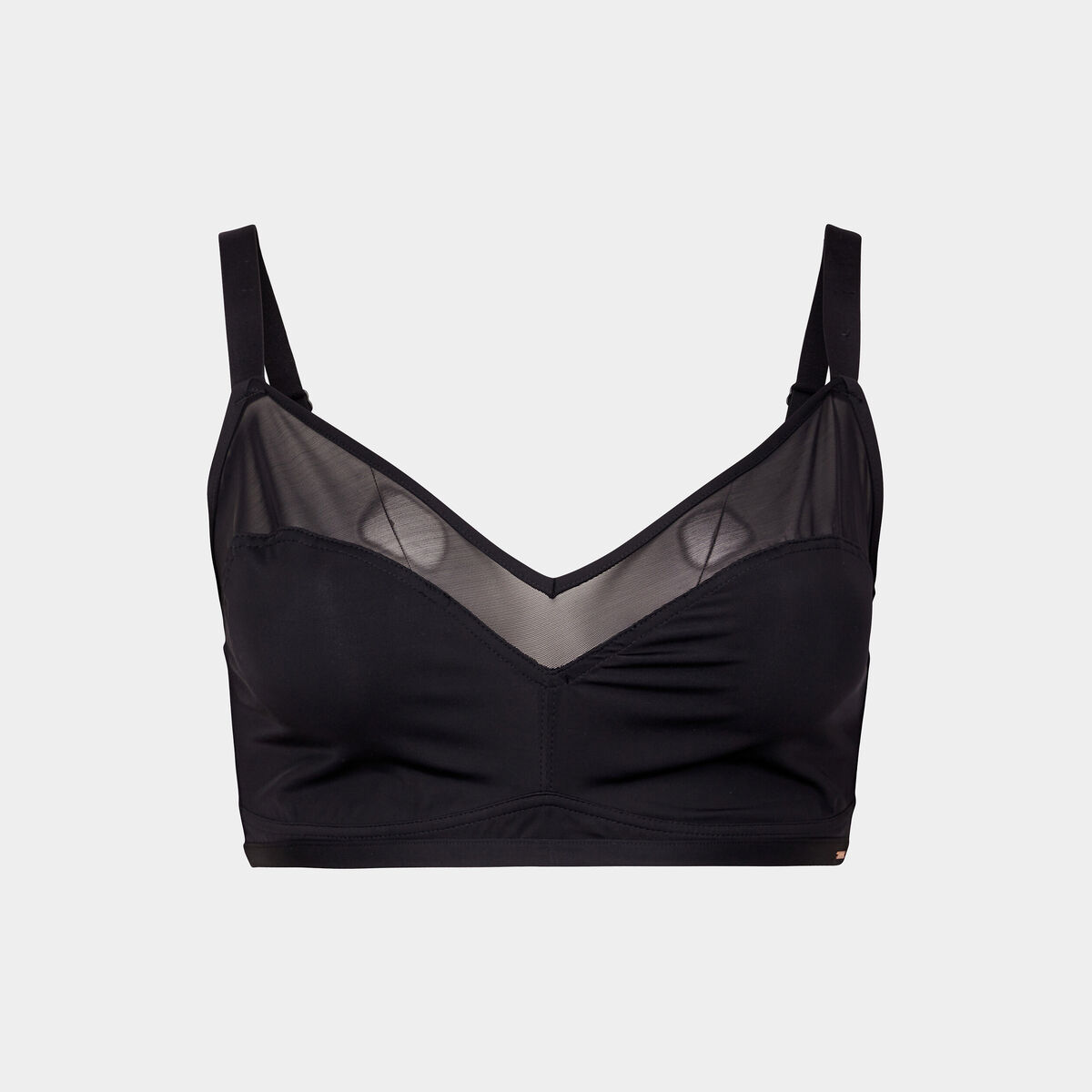 Soutien-gorge triangle microfibre Izold noir femme grande taille