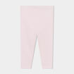 Legging uni en coton rose clair bébé fille