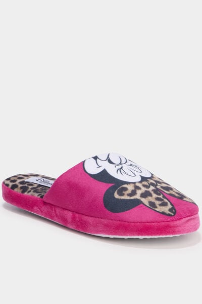 Chaussons mules Minnie rose femme