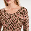 T-shirt thermique manches longues beige moyen femme