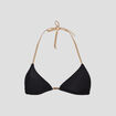 Haut de maillot de bain triangle noir femme
