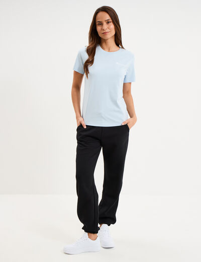 T-shirt manches courtes coton Champion bleu ciel femme