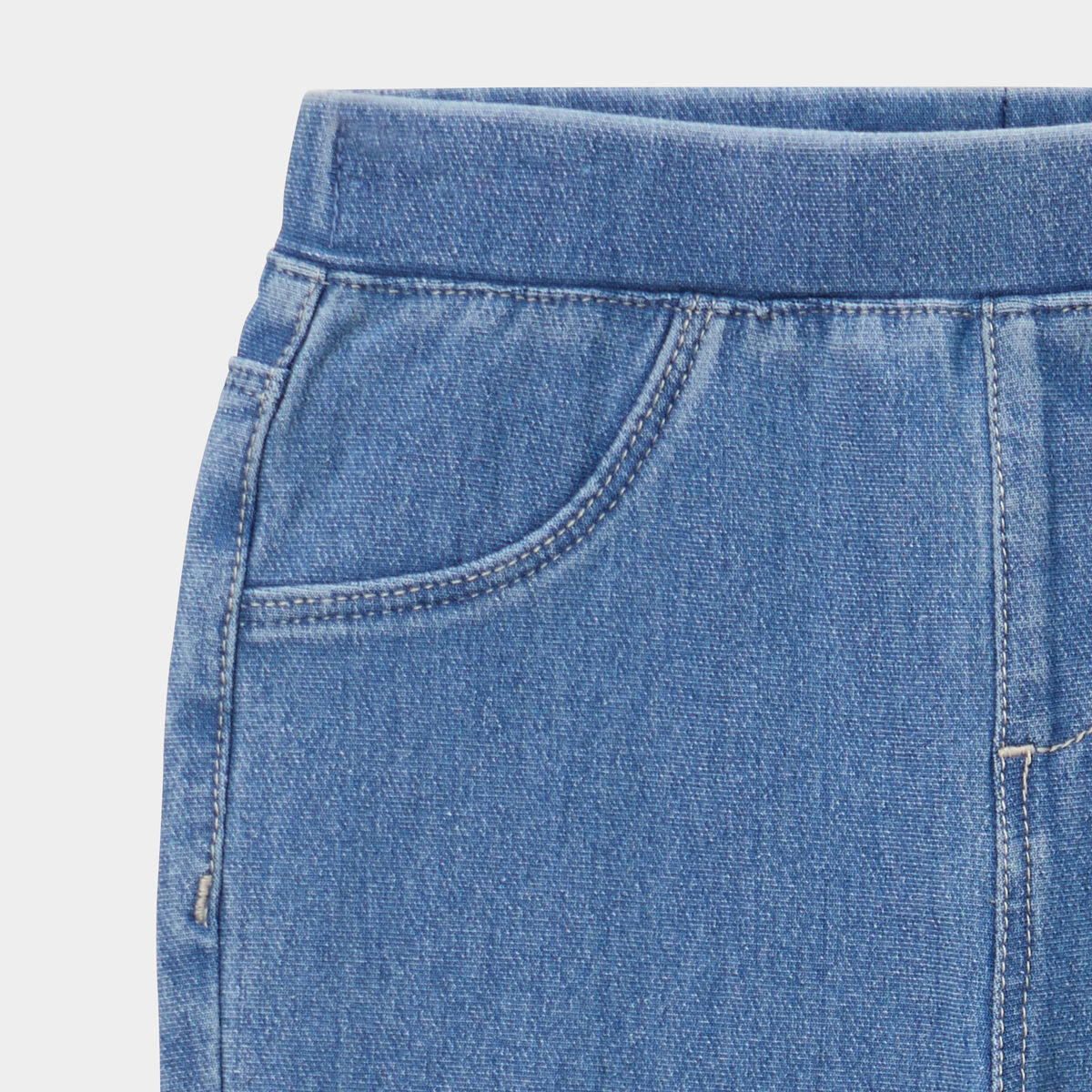 Tregging en jean coton majoritaire denim stone b&eacute;b&eacute; fille