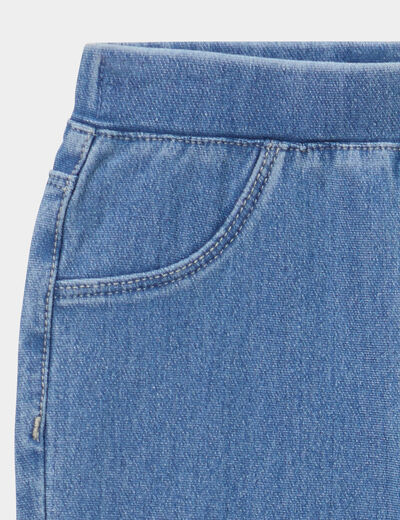 Tregging en jean coton majoritaire denim stone b&eacute;b&eacute; fille