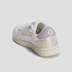 Tennis zippées Lulu Castagnette blanc fille