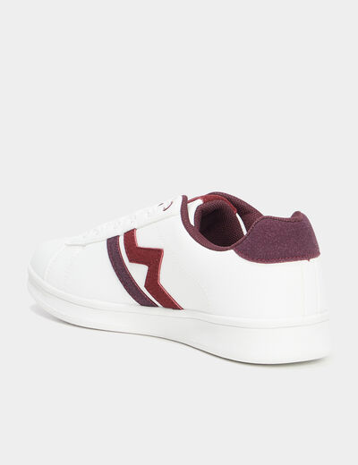 Tennis à lacets détails pailletés Creeks violet femme