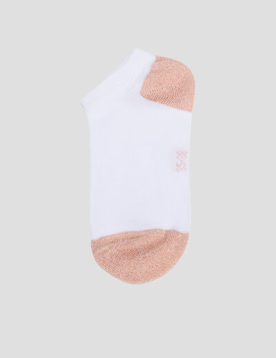 Lot 5 paires chaussettes blanc femme