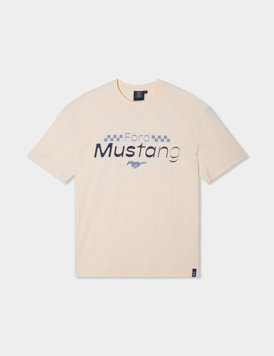 T-shirt manches courtes Ford Mustang sable homme
