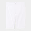 Short cycliste coton stretch blanc femme