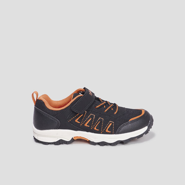 Baskets running scratchs Trappeur Rapen noir garçon
