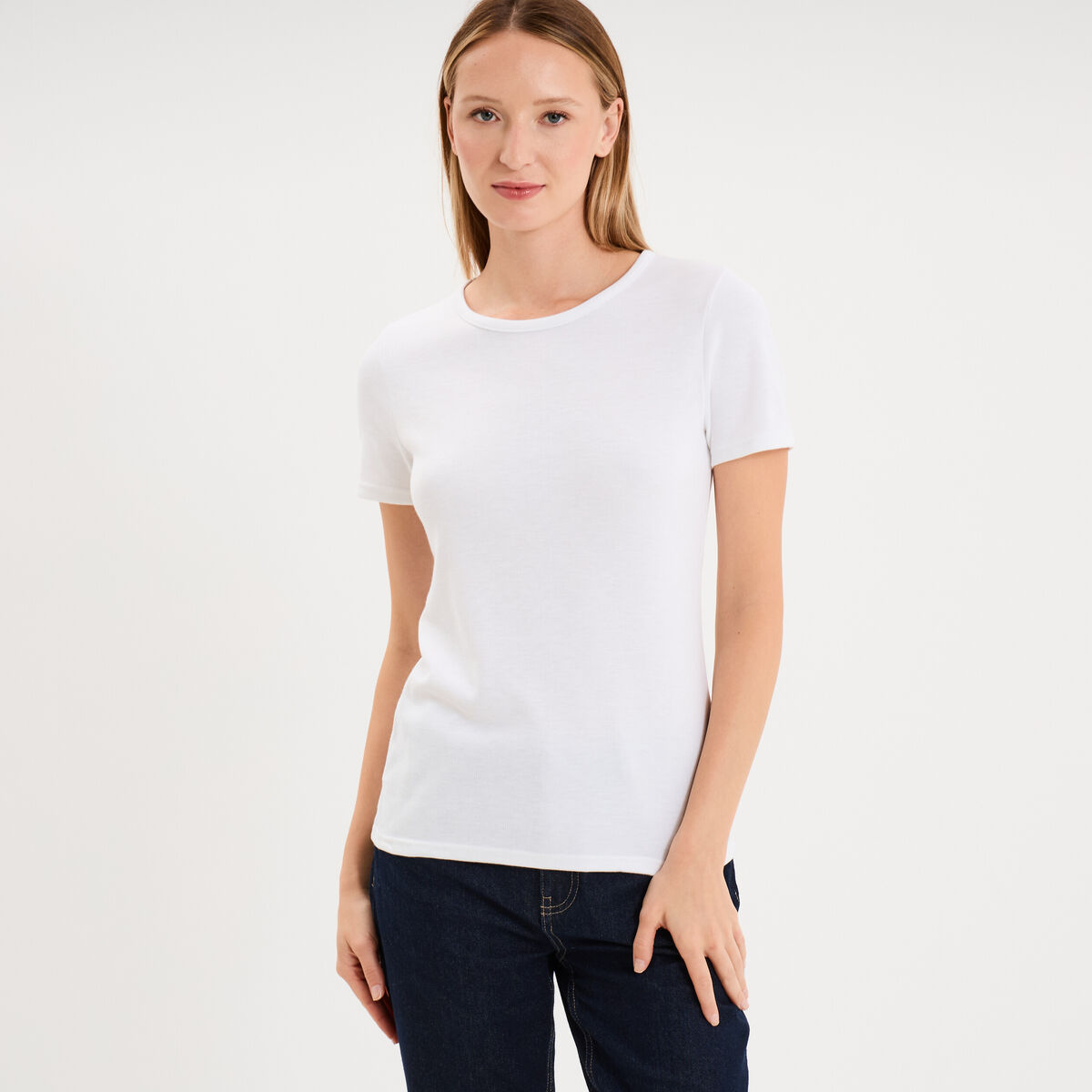 T-shirt thermique Damart x Trappeur blanc femme