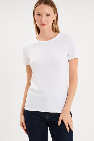 T-shirt thermique Damart x Trappeur blanc femme