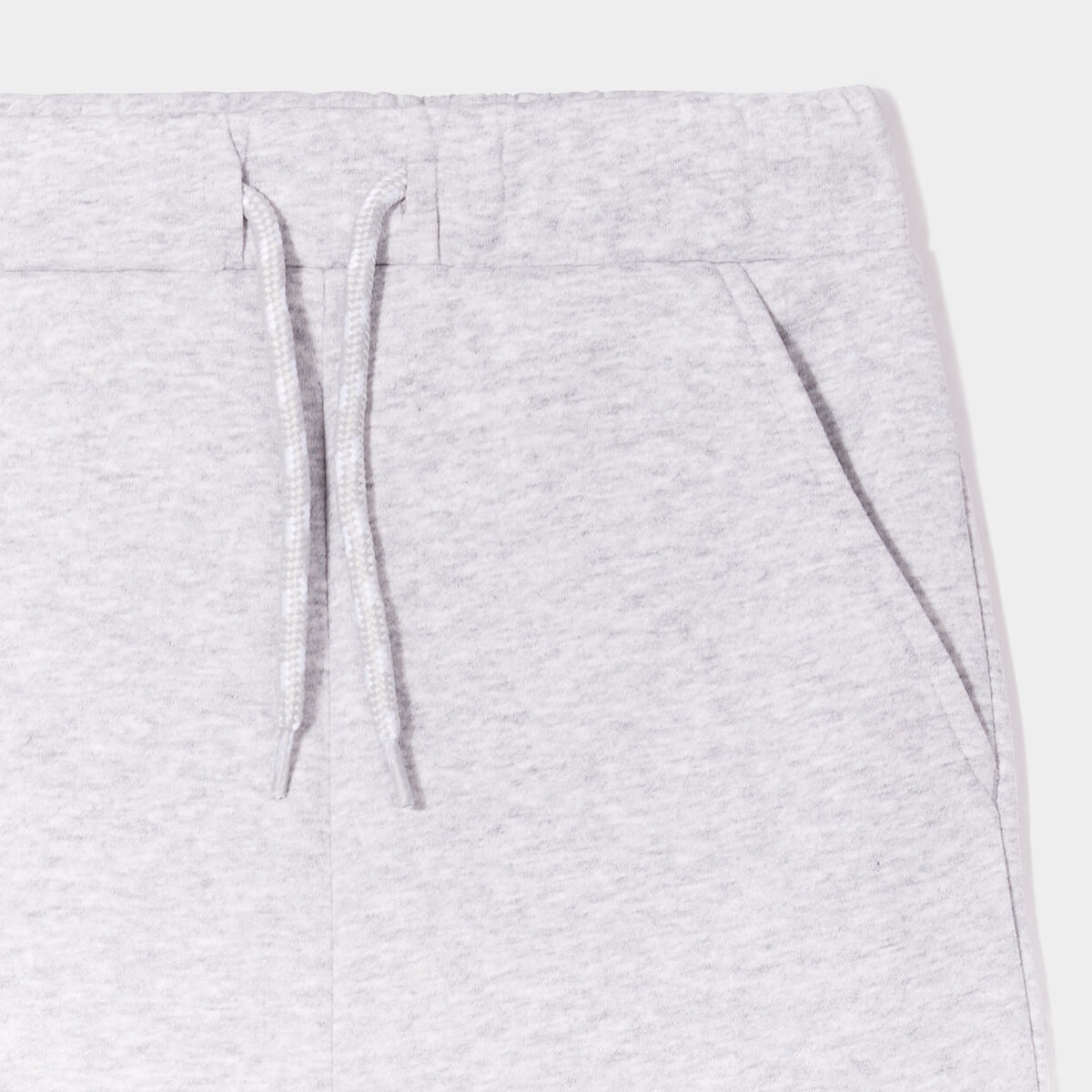 Pantalon de jogging molleton droit gris clair garçon