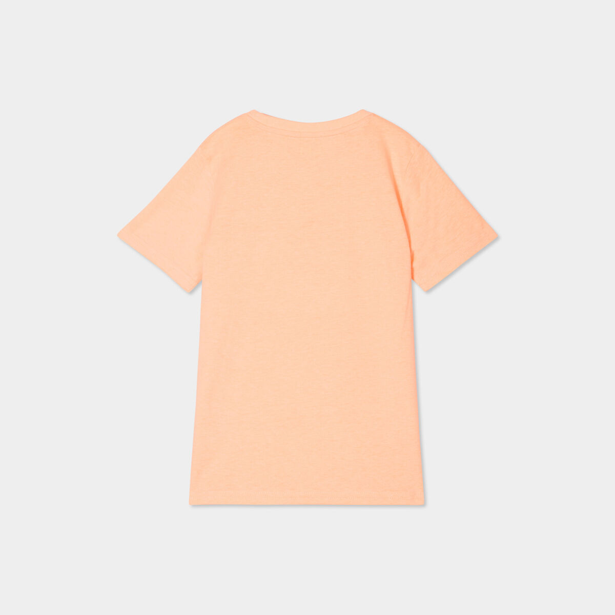 T-shirt sequins r&eacute;versibles orange fluo gar&ccedil;on