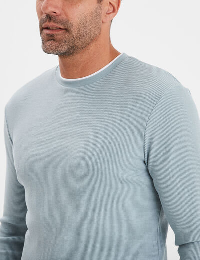 T-shirt col rond Creeks gris homme