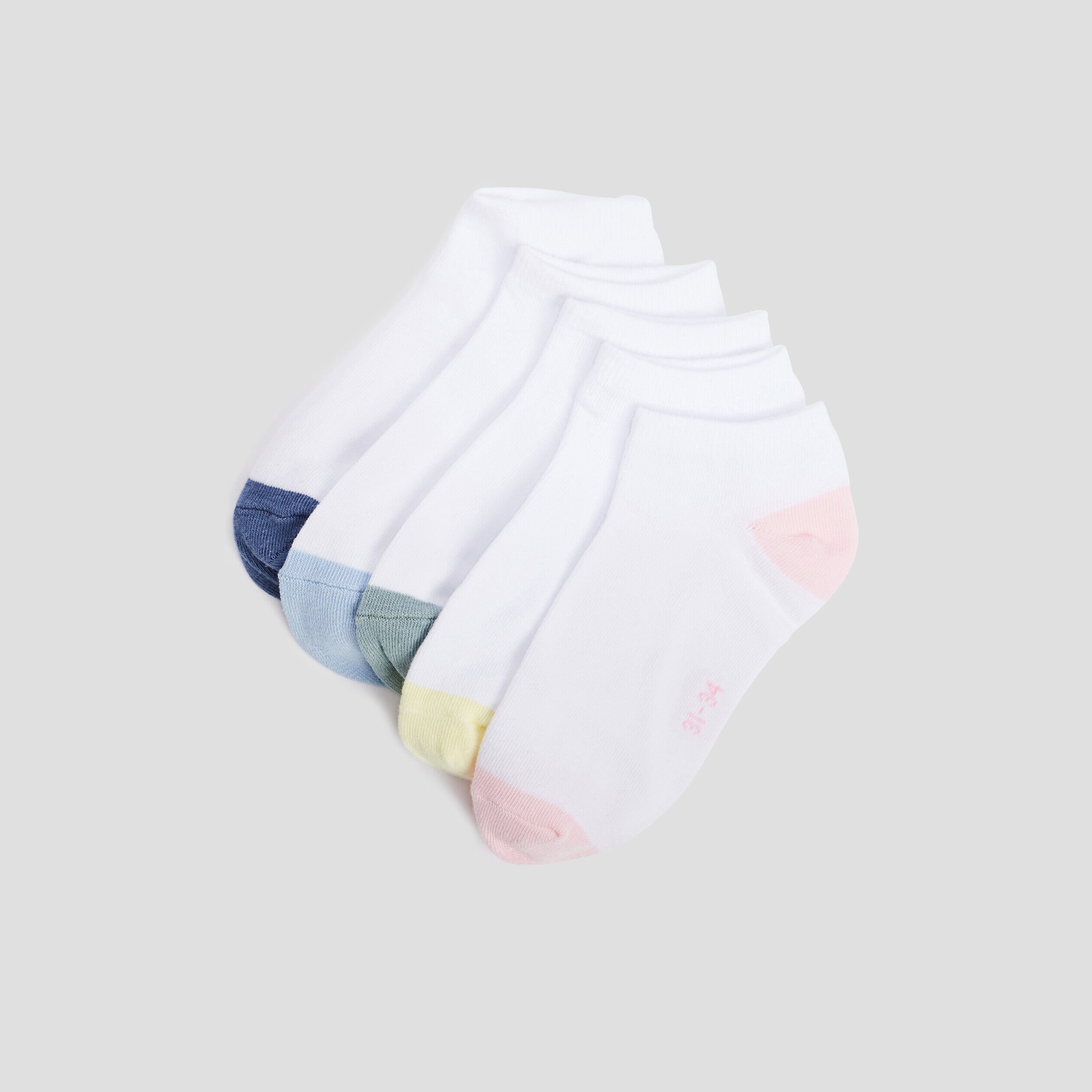 Lot 5 paires socquettes blanc fille LH