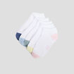 Lot 5 paires socquettes blanc fille