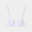 Soutien-gorge bandeau microfibre blanc femme