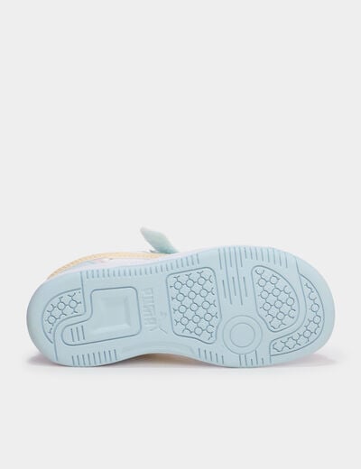 Baskets &agrave; scratchs Puma Rebound Slam bleu pastel fille