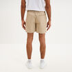 Short droit stretch poches zipp&eacute;es beige homme