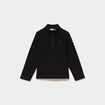 Sweat polaire col camionneur noir mixte