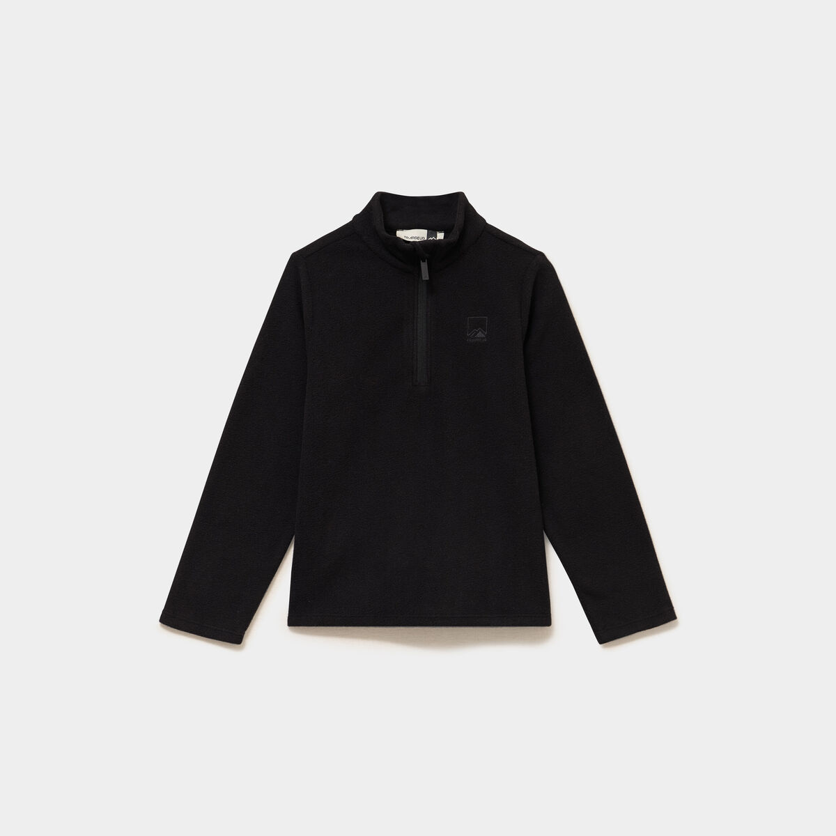 Sweat polaire col camionneur noir mixte