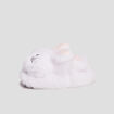 Chaussons fantaisie fourrés blanc bébé fille