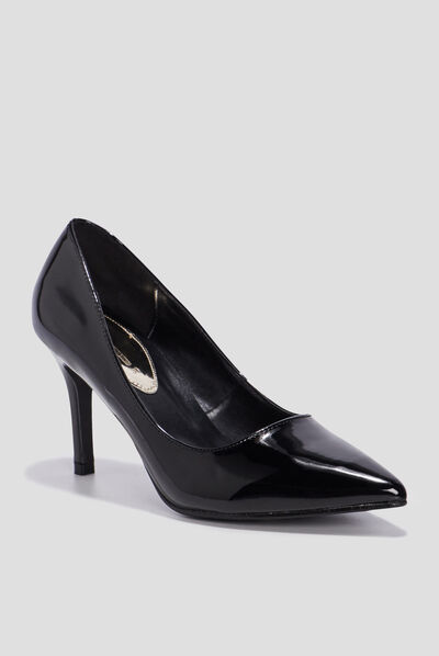 Escarpins vernis à talons Mosquitos noir femme