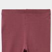 Lot 2 leggings coton bordeaux b&eacute;b&eacute; fille