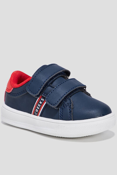 Tennis à scratchs Creeks bleu marine bébé garçon