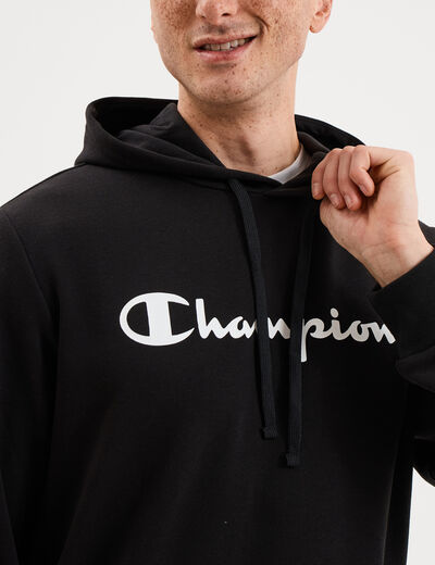 Sweat hoodie molleton Champion noir homme