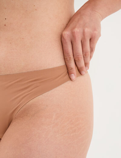 String microfibre sans coutures vieux rose femme