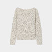 Pull manches longues gris foncé femme