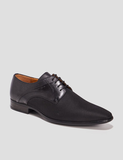 Derbies à lacets noir homme
