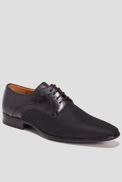 Derbies à lacets noir homme