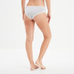 Shorty en dentelle coton gris femme