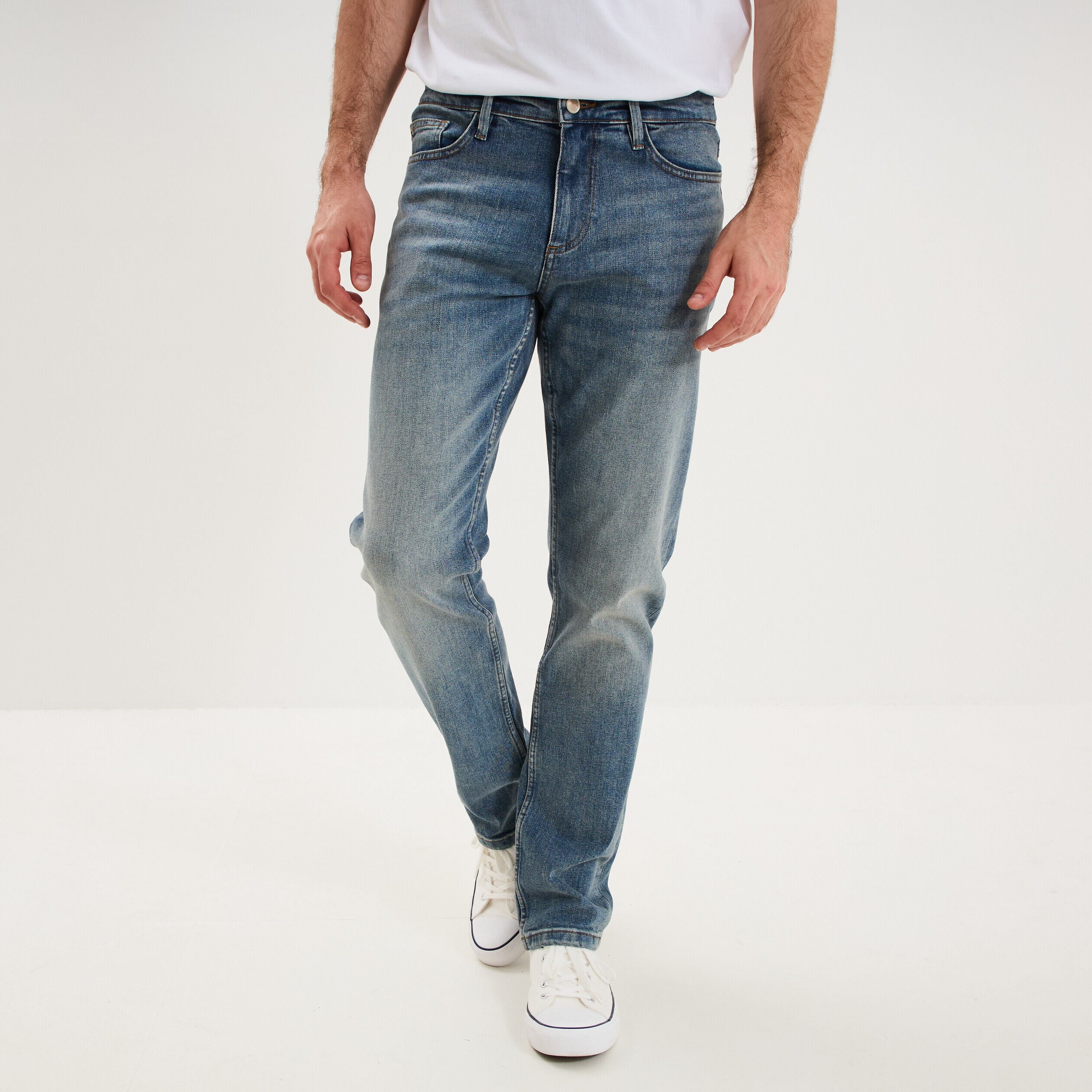 Jeans regular 5 poches denim stone homme CREEKS