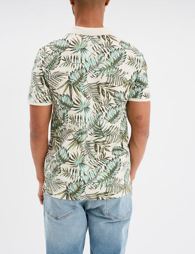 Polo manches courtes Creeks ecru homme