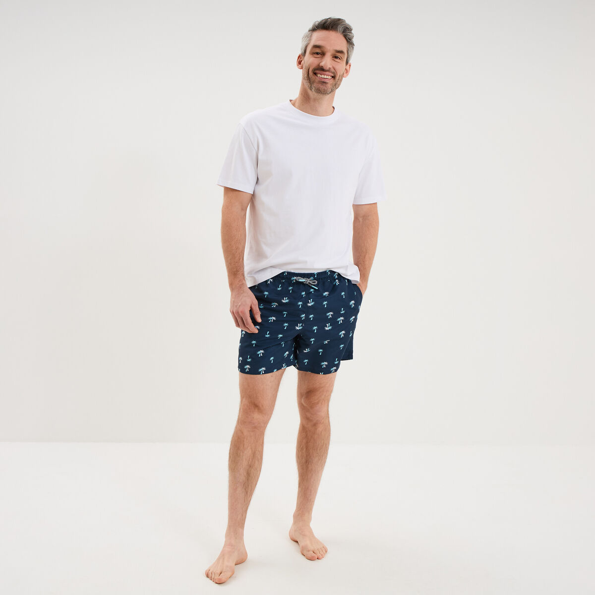 Short de bain bleu marine homme