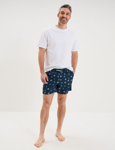 Short de bain bleu marine homme