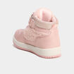 Baskets montantes &agrave; scratchs rose b&eacute;b&eacute; fille
