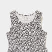 Robe patineuse sans manches coton ecru fille
